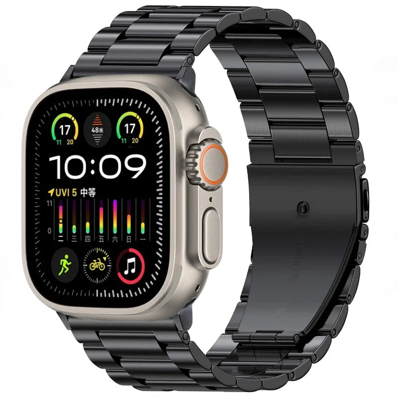 Metal strap For Apple watch 10 46mm 42mm Ultra/2 49mm 9 8 7 45mm 41mm Stainless steel wristband For iWatch 6 5 4 3 SE 44mm 40mm